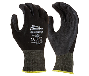 MAXISAFE GLOVES BLACK KNIGHT GRIPMASTER PALM SM 